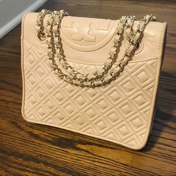 Tory Burch Handbags - Tory Burch Quilted Leather Pink Small Purse Bag